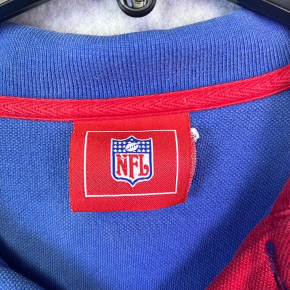 Vintage New York Giants Polo Men's Red Blue Football NFL Short Sleeve Shirt - Picture 3 of 9